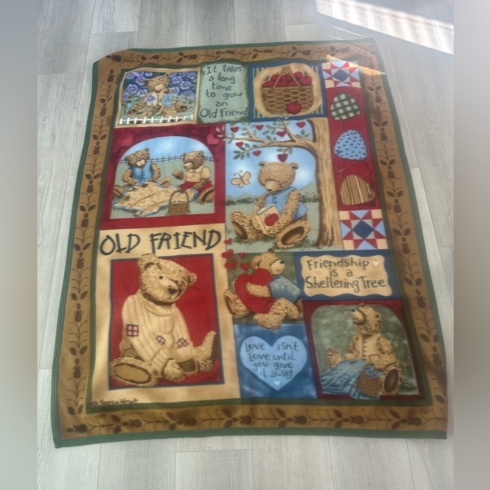 By Collections ETC Throw
Blanket Plush Bears
Size 51" x 63" farmhouse cottage